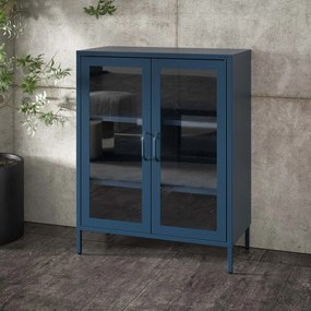 Vitrin GINA, 800 x 1015 x 400 mm, Modern: sötétkék