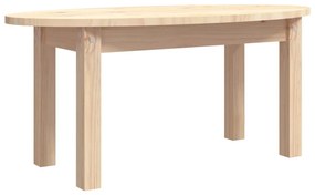Tömör fenyőfa dohányzóasztal 80x40x35 cm