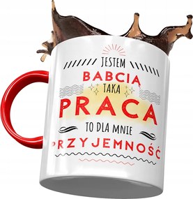 Piros Bögre Nagymama Napjára Nyomtatott Fotóval