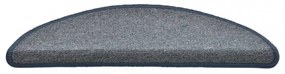 15 db világosszürke és kék lépcsőszőnyeg 56 x 17 x 3 cm