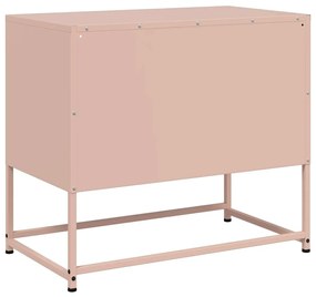 rózsaszín acél TV-szekrény 68 x 39 x 60,5 cm