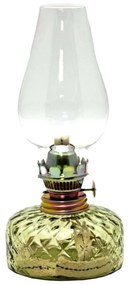 Petroleumlámpa JOSEFÍNA 22 cm erdőzöld színben