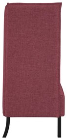 Magas Háttámlású Kanapé Burgundi Vörös 109x56x121 cm Szövet