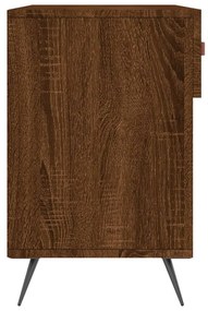 barna tölgy színű szerelt fa cipőpolc 102x35x55 cm