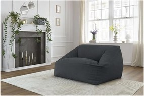 Sötétszürke kordbársony babzsákfotel Lilibet – Bobochic Paris