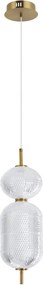 Italux glamour függeszték corado átlátszó arany itxpnd-81438-1c-gd