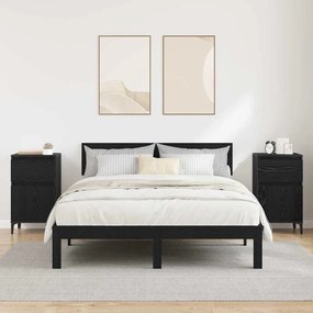 Éjjeliszekrény 2 pcs Musta tammi 40 x 35 x 70 cm Faanyag