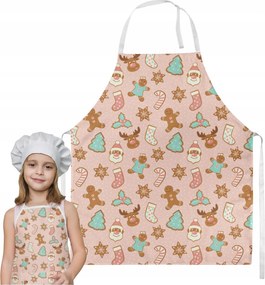 Gyerek Kötény Karácsonyi Védő Konyhai Mézeskalács Sütés