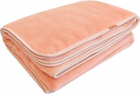 Flanel Fleece duplarétegű takaró barack-szürke