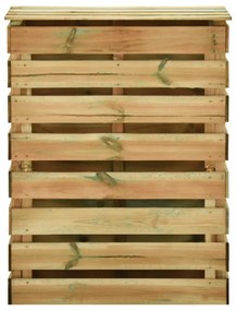 lécezett impregnált fenyőfa kerti komposztáló 80x50x100 cm