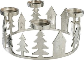 adventi gyertyatartó Ø 35 cm, ezüst