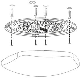 Eglo 97921 - RGB LED fényerőszabályozható mennyezeti lámpatest TOTARI-C LED/34W/230V + távirányító