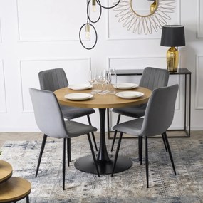 Krzesło IBIS Szare Welurowe