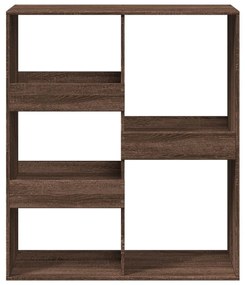 barna tölgy színű szerelt fa térelválasztó 100 x 33 x 115 cm
