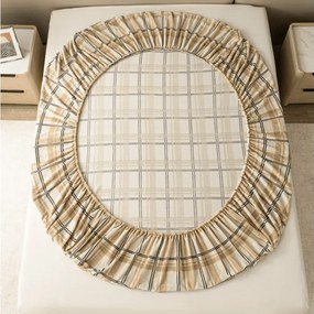 Mikroplüss lepedő PLAID 200x200 cm krémszínű