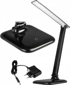 Iskolai Rajz Asztali Lámpa Led 9W Fekete Állítható Éjszakai
