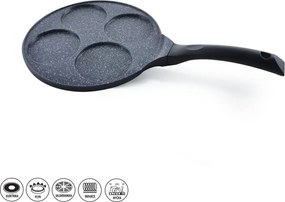 Grande tapadásmentes, alumínium tükörtojássütő serpenyő, ⌀ 27 cm - Orion