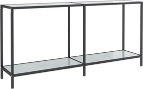 vidaXL fehér edzett üveg tálalóasztal 160 x 35 x 75,5 cm