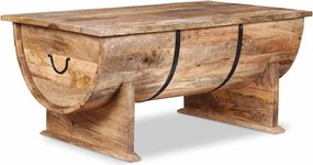 vidaXL tömör mangófa dohányzóasztal 88 x 50 x 40 cm