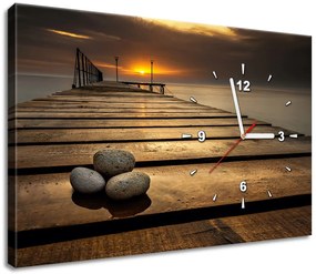 Gario Órás falikép Gyönyöru reggel a mólónál Méret: 60 x 40 cm