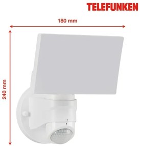 Telefunken 304306TF - LED Kültéri fali lámpa érzékelős LED/16W/230V IP44
