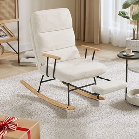 ROCKY hintaszék, 97x67x100cm, krémszínű SongmicsHome