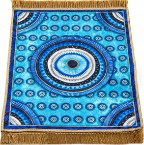 Alátét Szőnyeg Matrac Futópad Mini Keleti Szövet Bambusz Próféta Szem