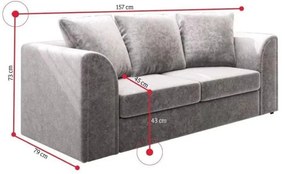 CLOE 2 Személyes Design Kanapé