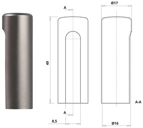 Otlav pánttakaró 3D 16 Szatén nikkel ALU