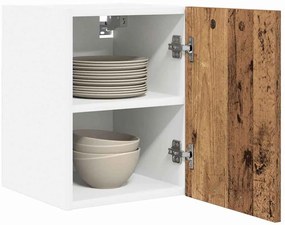 Függő szekrény Riga Régi fa és fehér 30 x 31 x 40 cm Faanyag