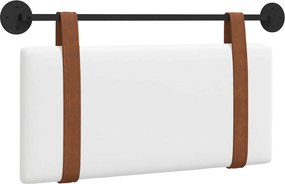 vidaXL Fali Fejtámla Falra szerelhető Fehér 90 x 40 cm Faanyag