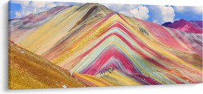 Kép - Rainbow Mountain, Peru (120x50 cm)