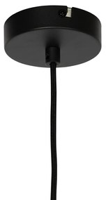 Modern lógólámpa fekete opál üveggel - Drop