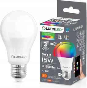 Led izzó E27 A65 15W=100W Tuya Rgb Tompítható Intelligens WiFi Smart