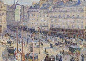 Kép - Camille Pissarro, The Place du Havre, reprodukciók (70x50 cm)