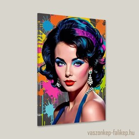 Elizabeth Taylor – Pop Art prémium falikép – ikonikus stílus 40x60cm