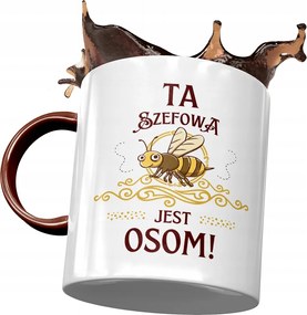 Bordó Bögre A Főnöknek Ez A Főnök Egy Darázs Nyomtatott Fotóval