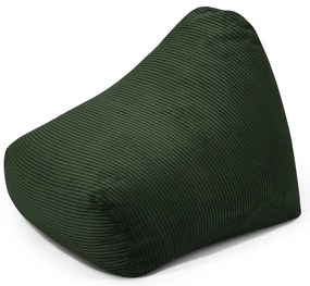 Zöld kordbársony gyerek babzsákfotel Snug 80 – SLOWDOWN