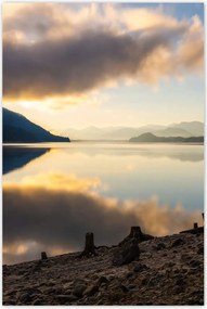 Poszterek 60x90 kövek Tengerpart Folyó