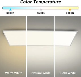 Brilagi - SLIMFRAME LED/80W/230V 120x60 cm dimmelhető mennyezeti lámpa fehér + távirányító