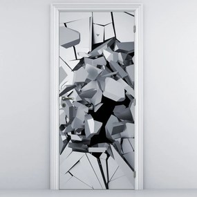 Fotótapéta ajtóra - Absztrakció 3D (95x205cm)