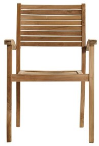 Natúr színű tömörfa kerti szék Sunderland – Hartman