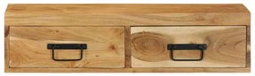 tömör akácfa falra szerelhető TV-szekrény 80x30x19 cm
