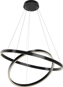 Maytoni Rim MOD058PL-L74BK Függőlámpa 2x83W/LED 2000lm IP20