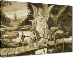 Vászonkép 100x70 Angyal Ajándék keresztelőre