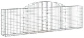 11 db íves horganyzott vas gabion kosár 300x30x80/100 cm