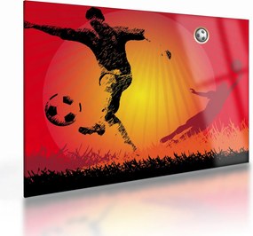 Kép - futball (üvegen) (70x50 cm)