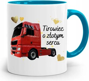 Kamionsofőrnek Tira Bögre Kék Ajándék fényképes nyomattal