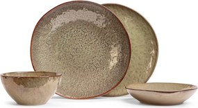 Agyagkerámia étkészlet 16 db-os Nephrite – Bonami Selection