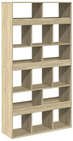 sonoma tölgy színű szerelt fa könyvespolc 100 x 33 x 187,5 cm